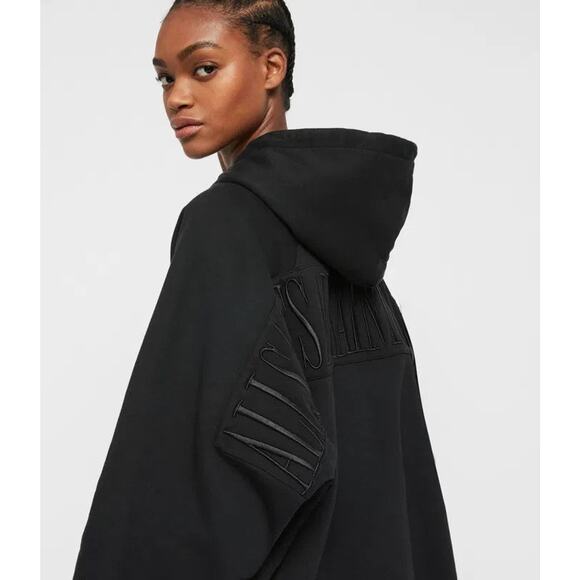 ALLSAINTS Talon Embroidered Hoodie Sweatshirt - S - Picture 6 of 6